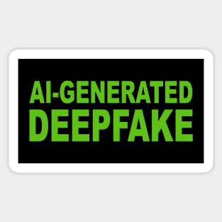 AI Generated Deepfake - Artificial Intelligence Sticker